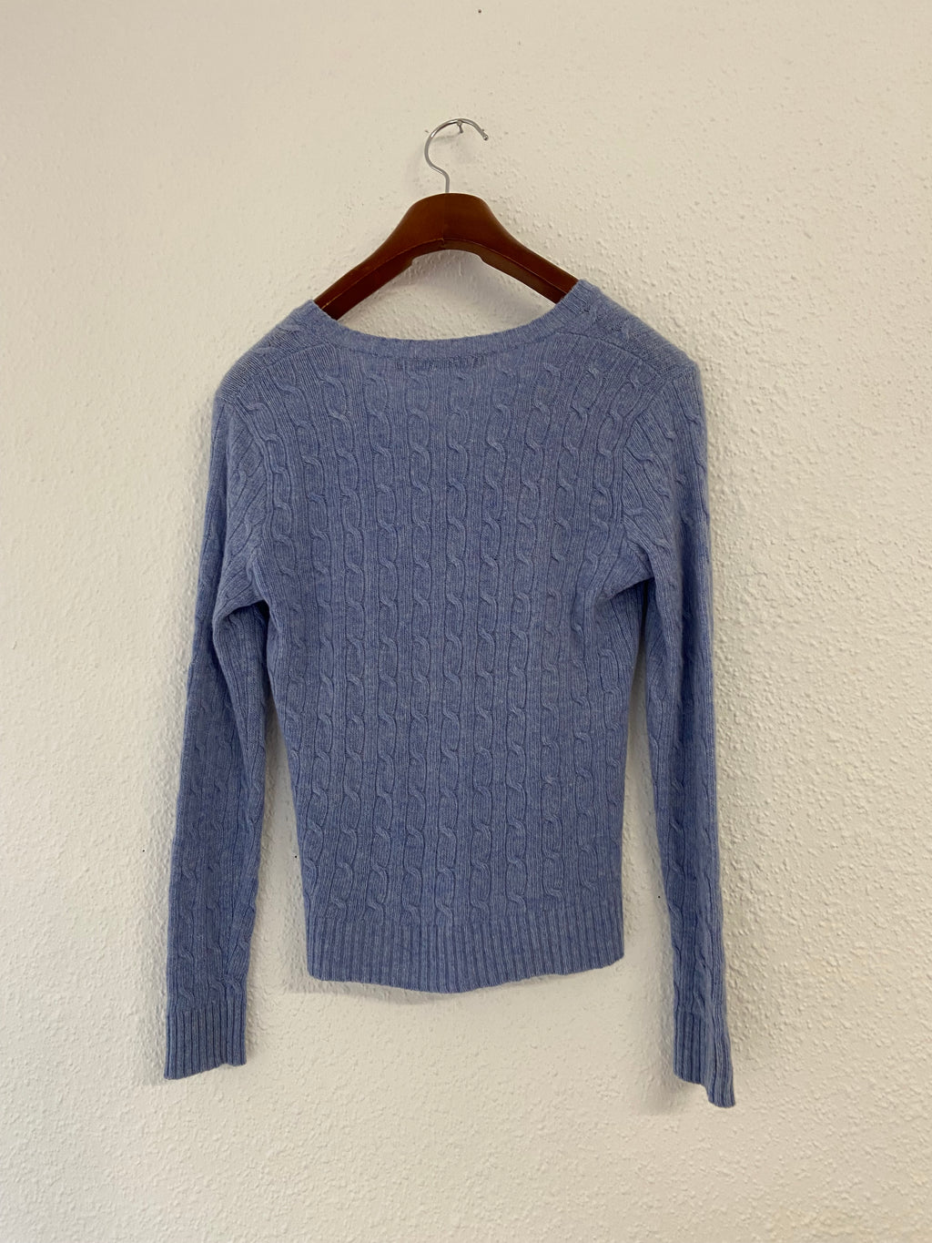 Pull torsadé bleu ciel Ralph Lauren sport taille L