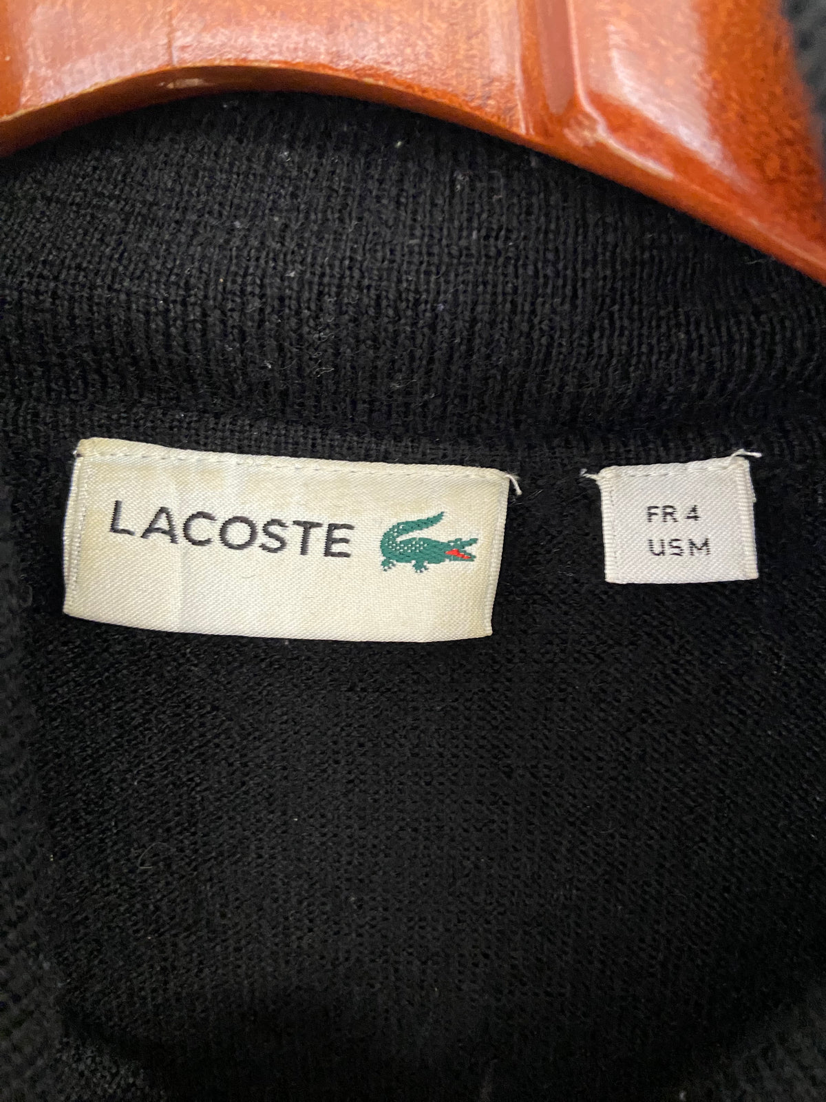 Sous-pull fin Lacoste noir taille M