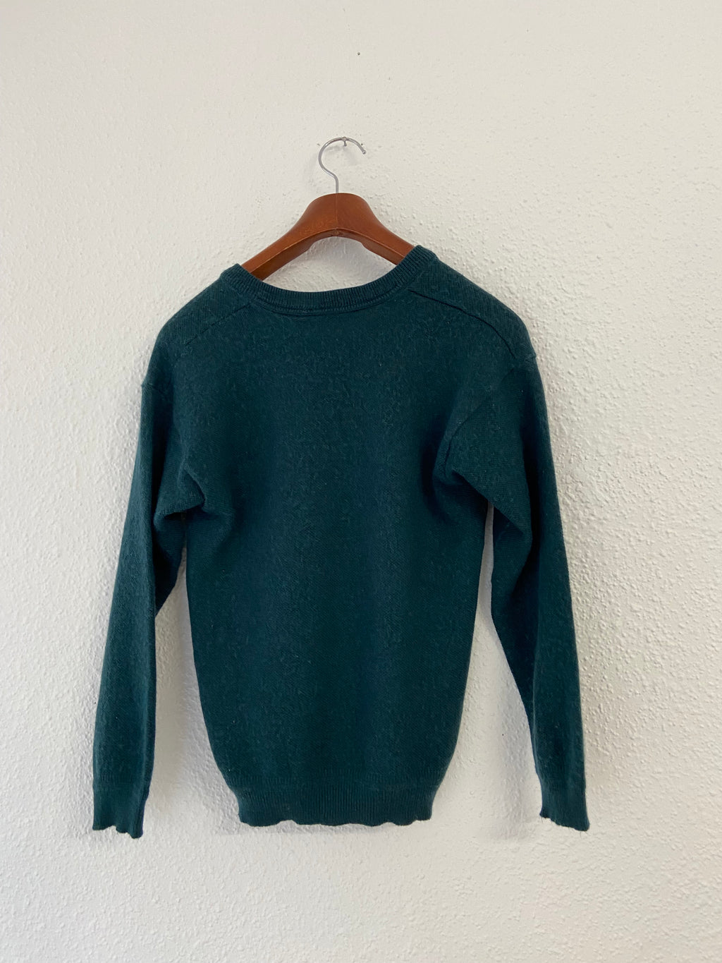 Pull col V Lacoste bleu vert taille L