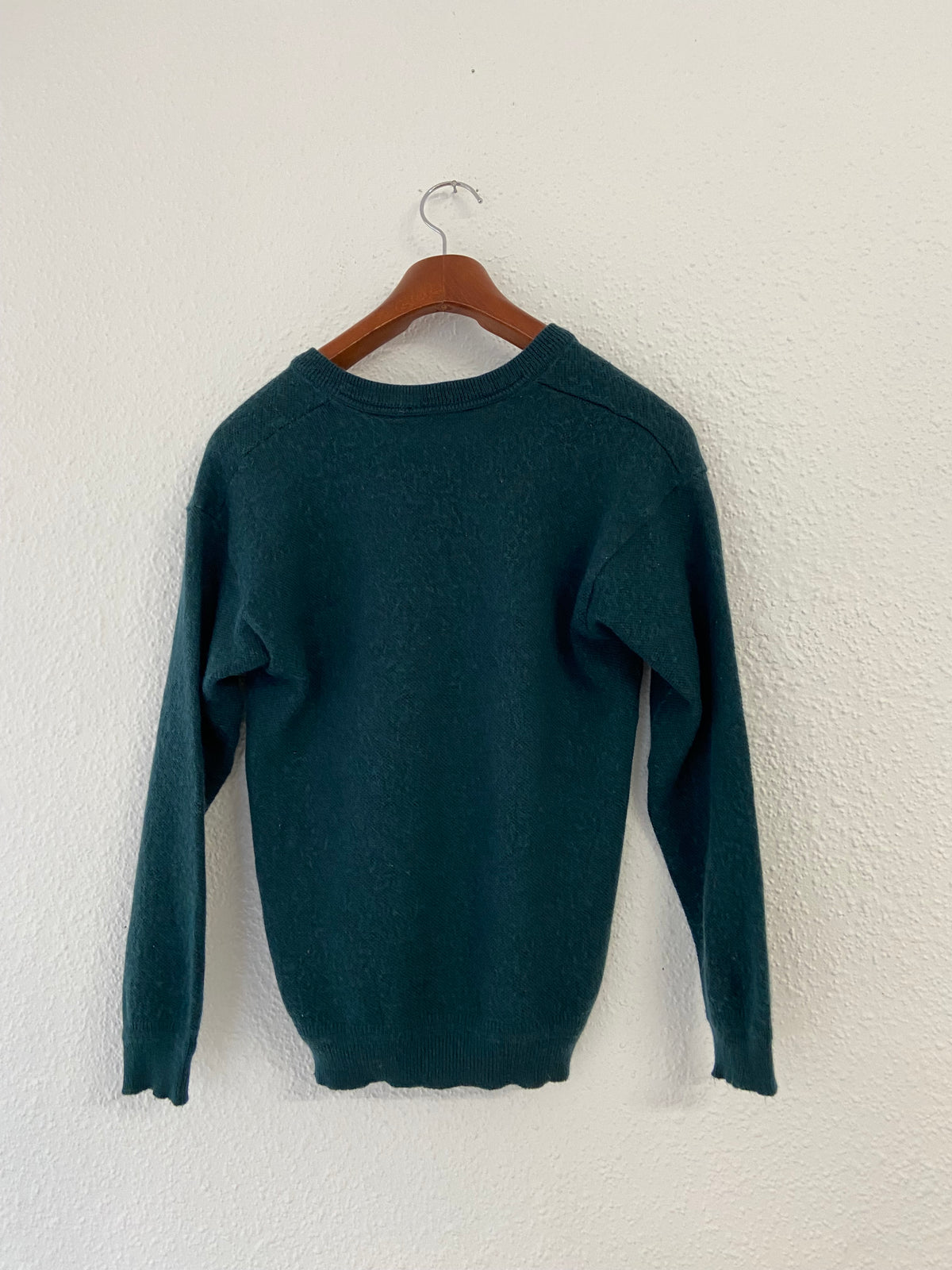 Pull col V Lacoste bleu vert taille L