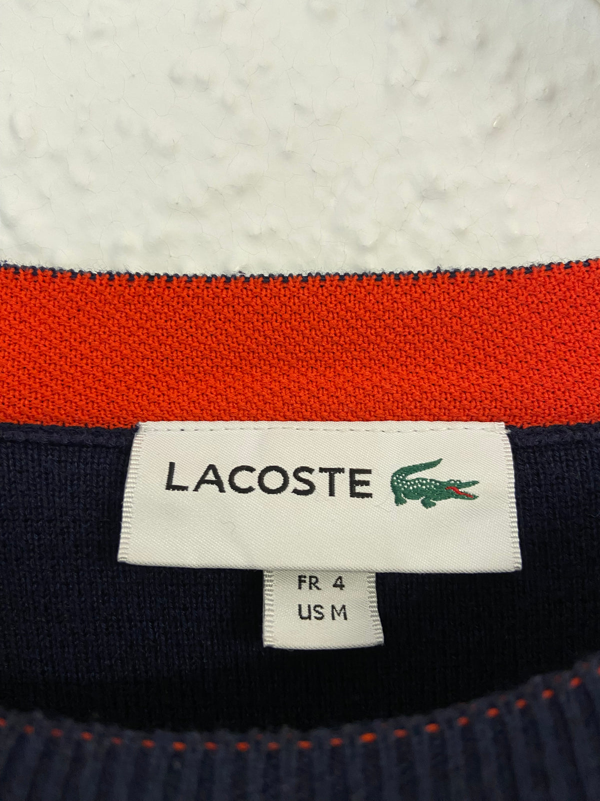 Pull épais bleu marine Lacoste taille M