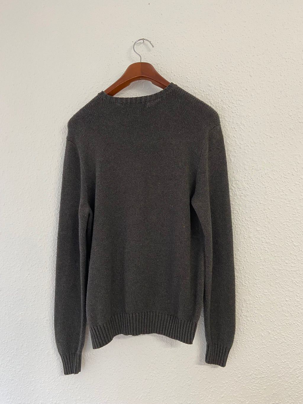 Pull gris Ralph Lauren taille L grosses mailles