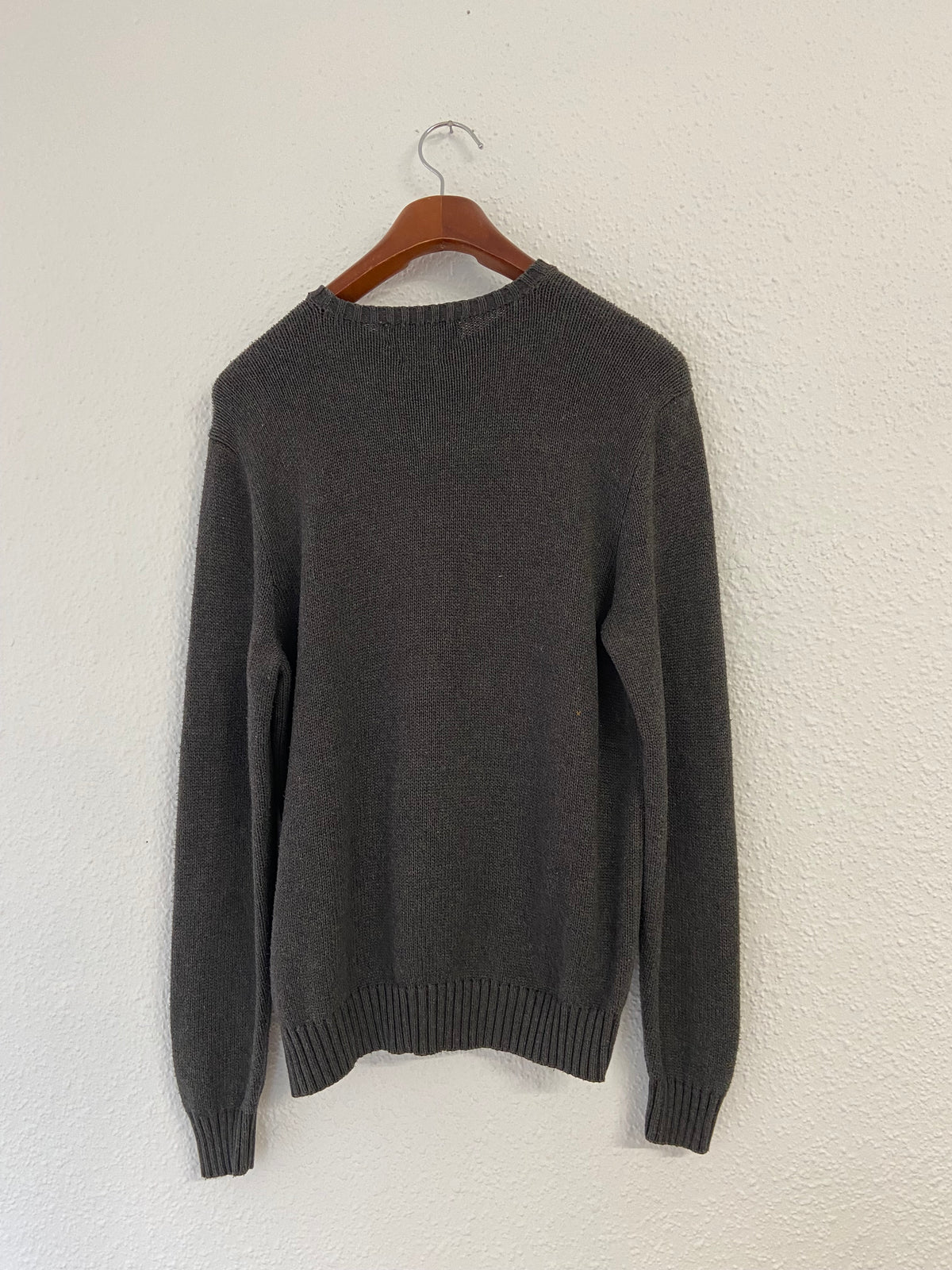 Pull gris Ralph Lauren taille L grosses mailles