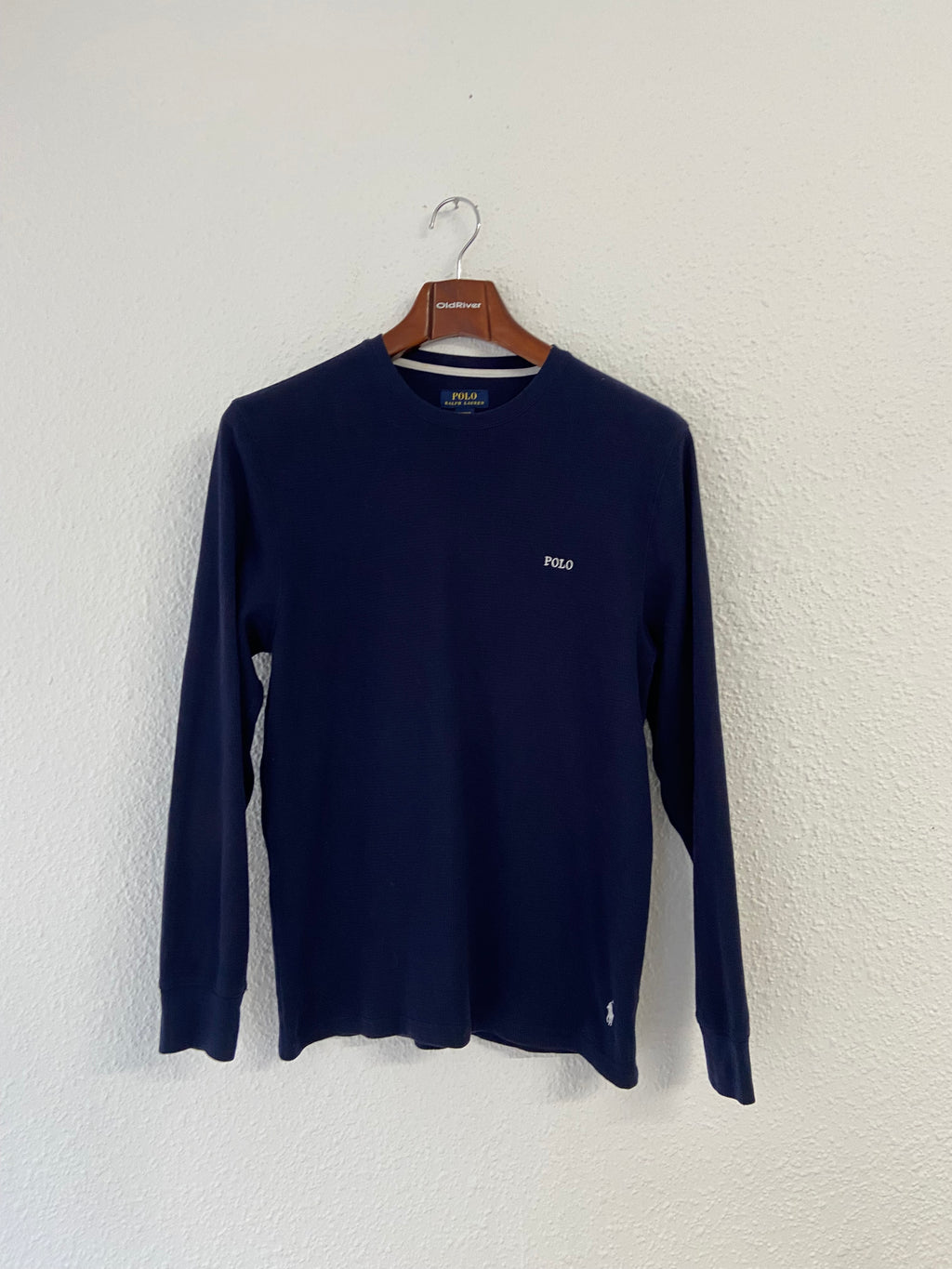 Pull bleu marine nid d'abeille Ralph lauren taille L