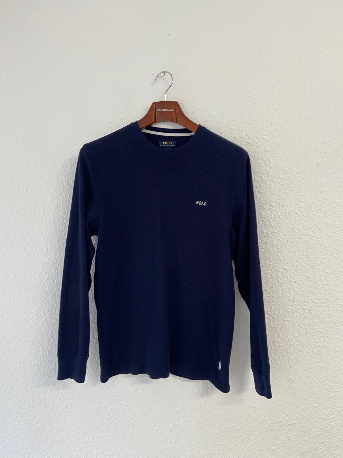 Pull bleu marine nid d'abeille Ralph lauren taille L