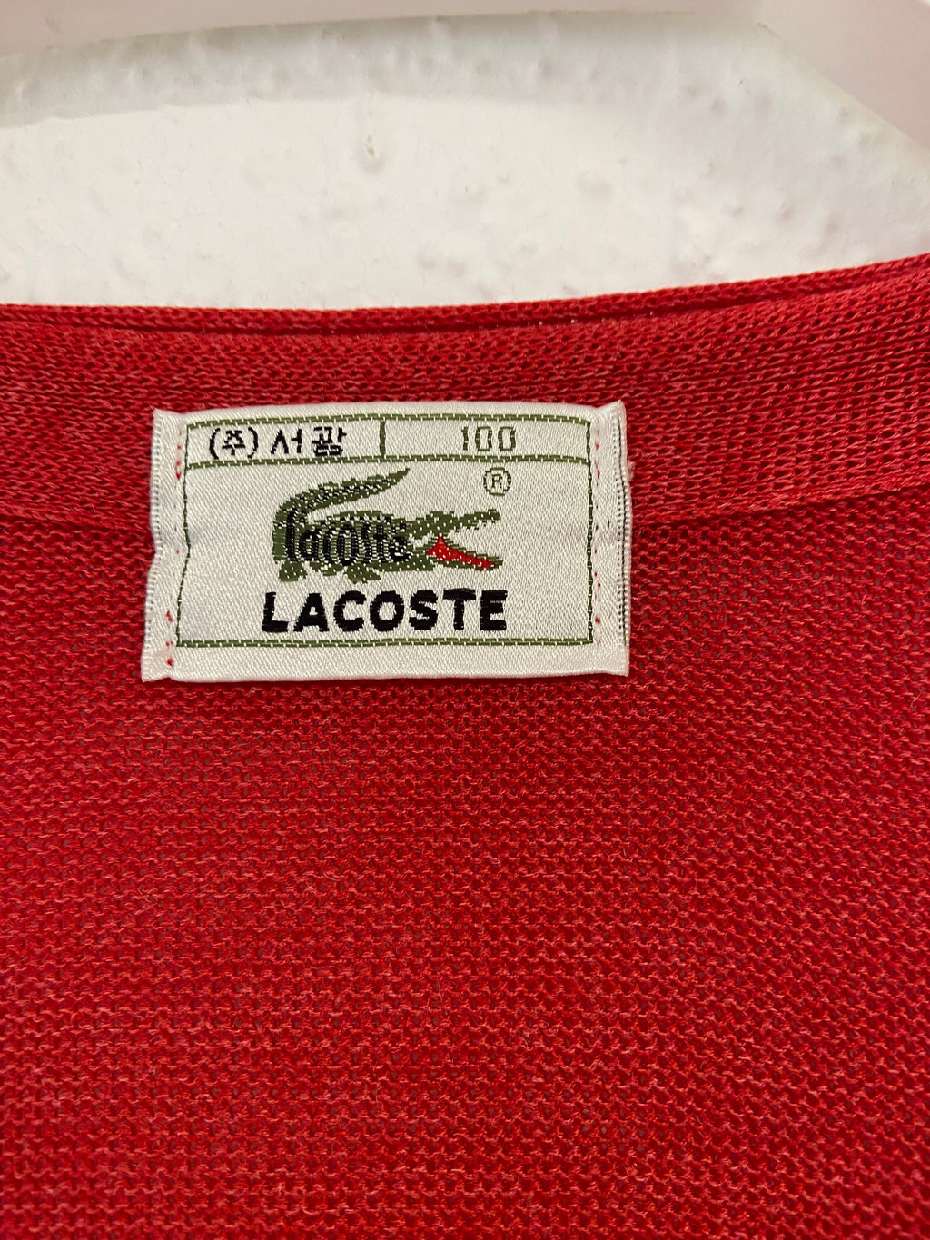 Cardigan rouge Lacoste taille L