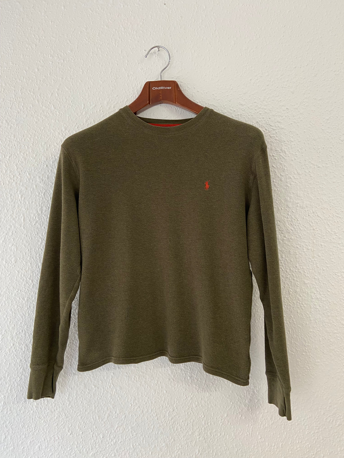 Pull vert kaki nid d'abeille Ralph Lauren taille M
