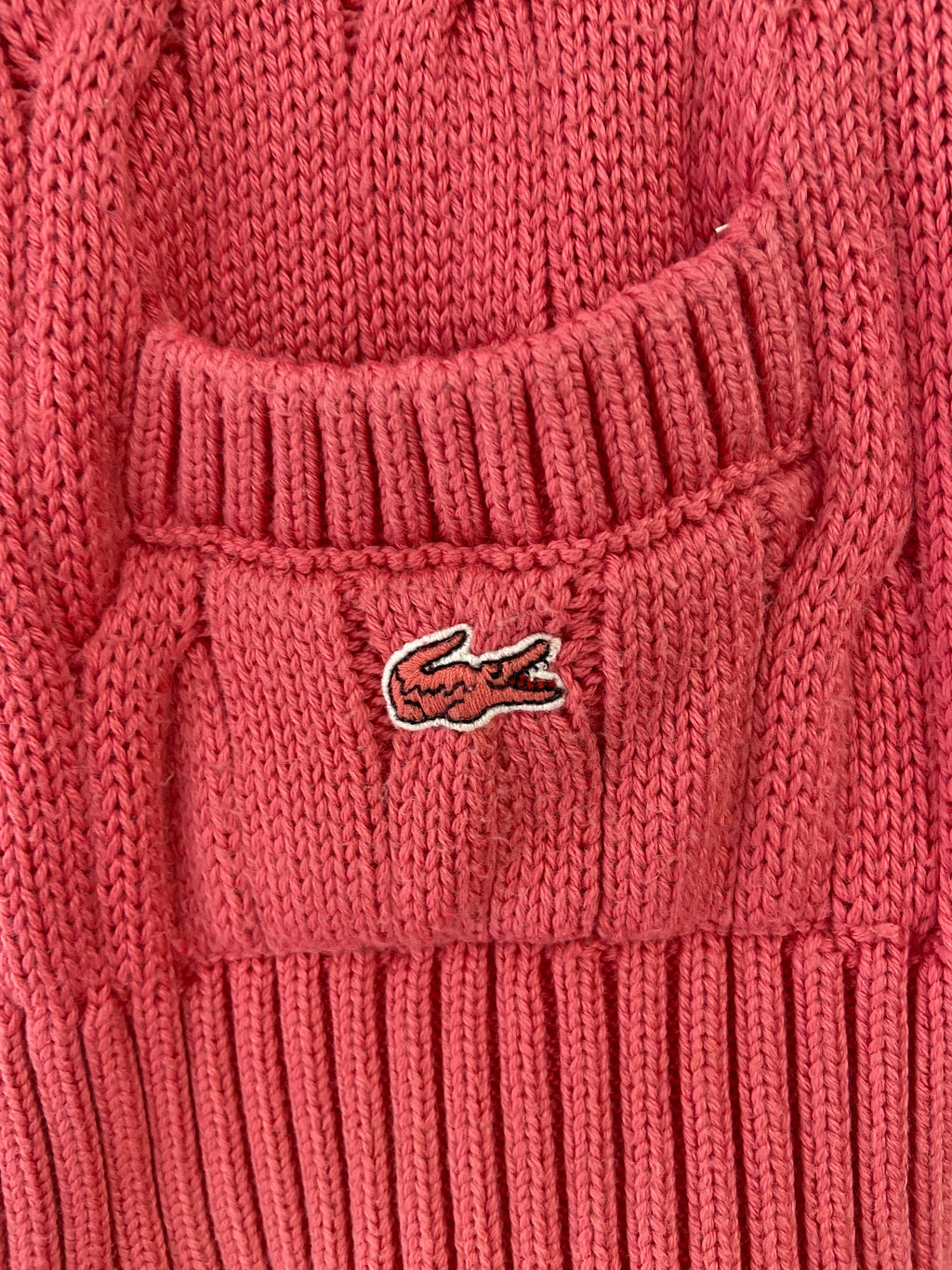 Cardigan torsadé rose Lacoste Live taille S