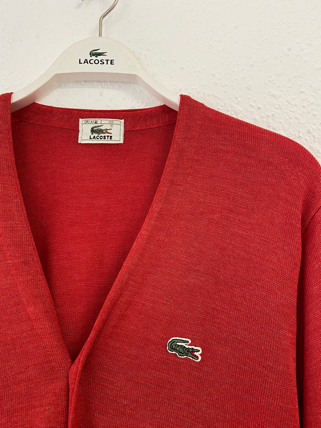 Cardigan rouge Lacoste taille L