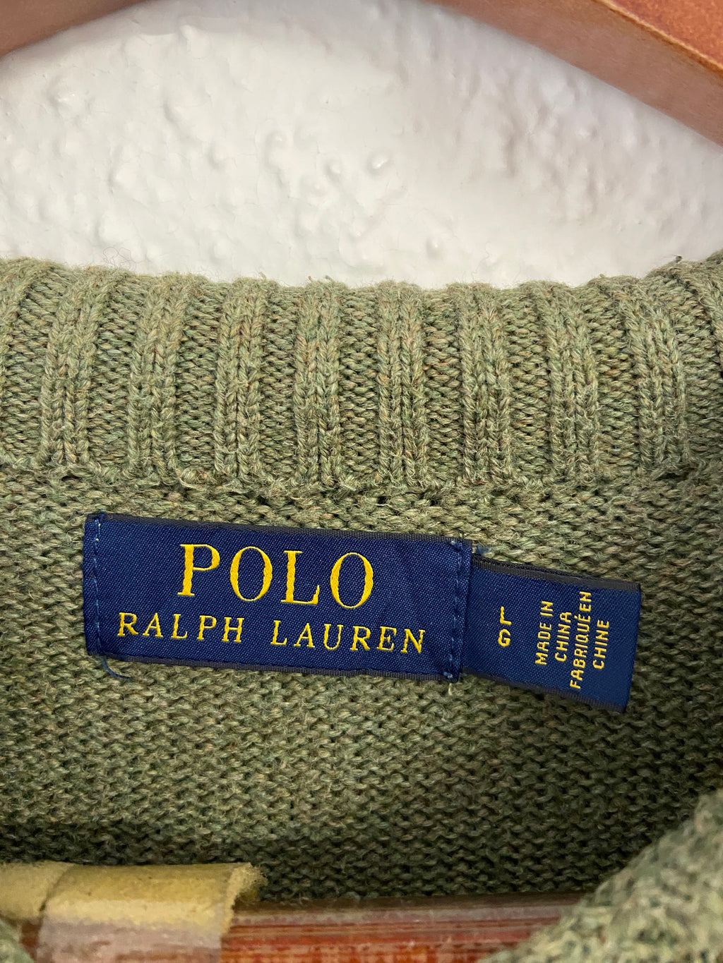 Pull vert kaki Ralph Lauren taille L
