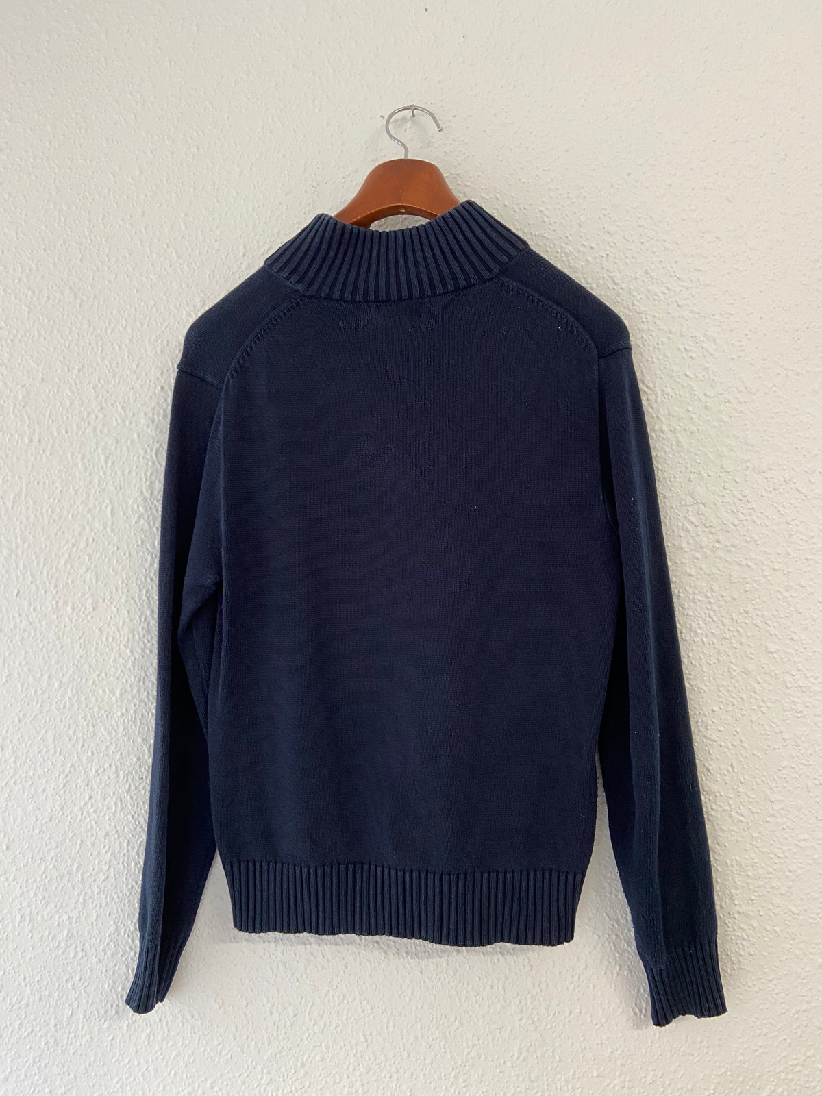 Pull Ralph Lauren col camionneur bleu marine taille M