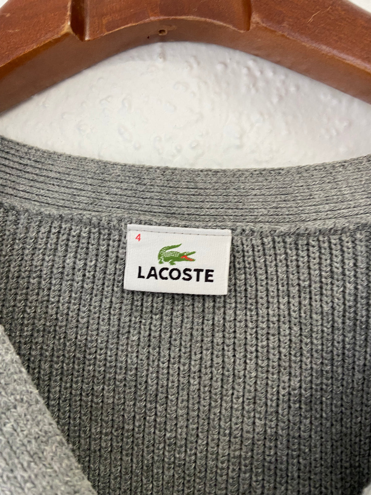 Pull effet Cardigan gris Lacoste taille M