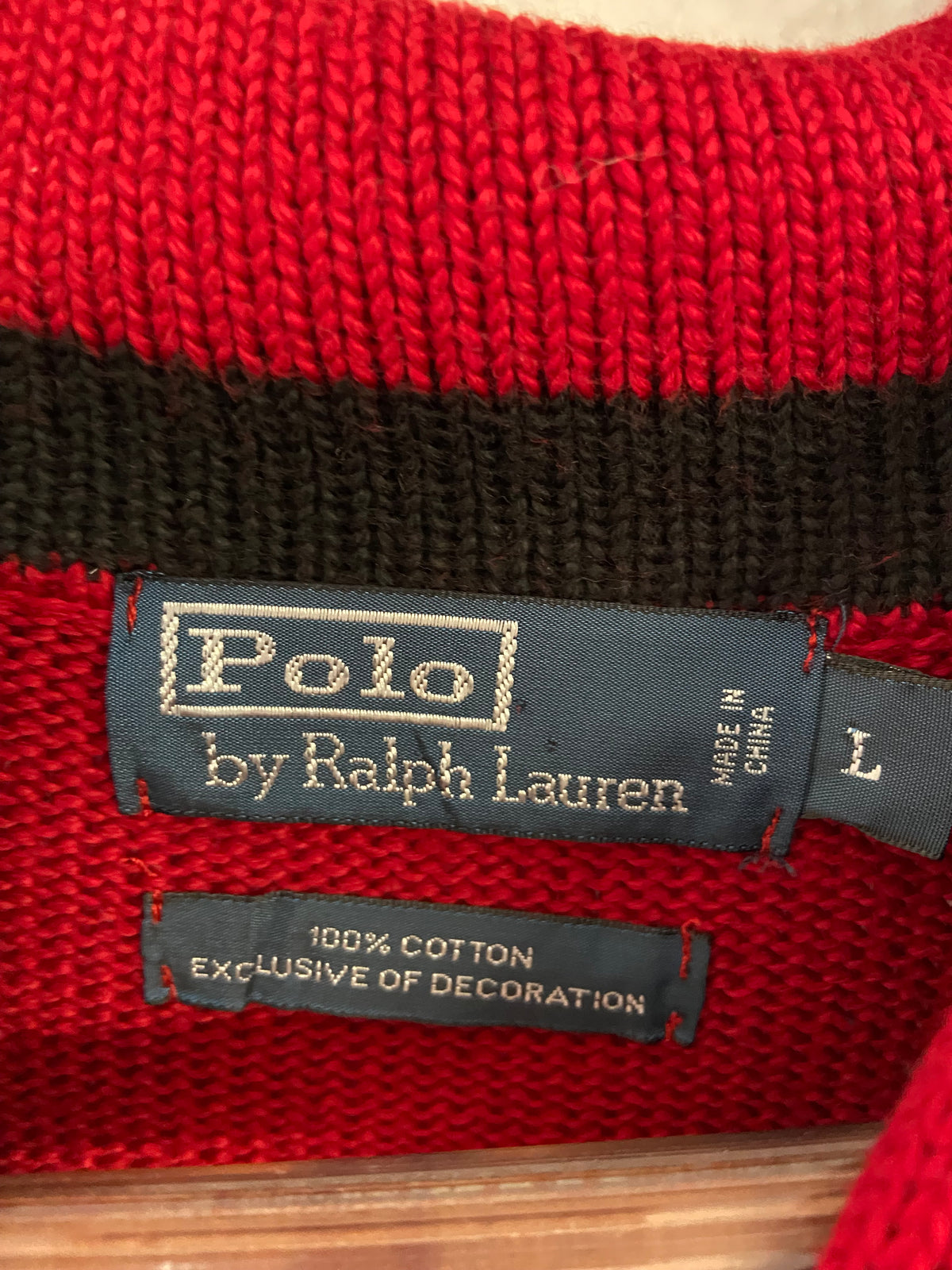 Pull Ralph Lauren rouge taille L