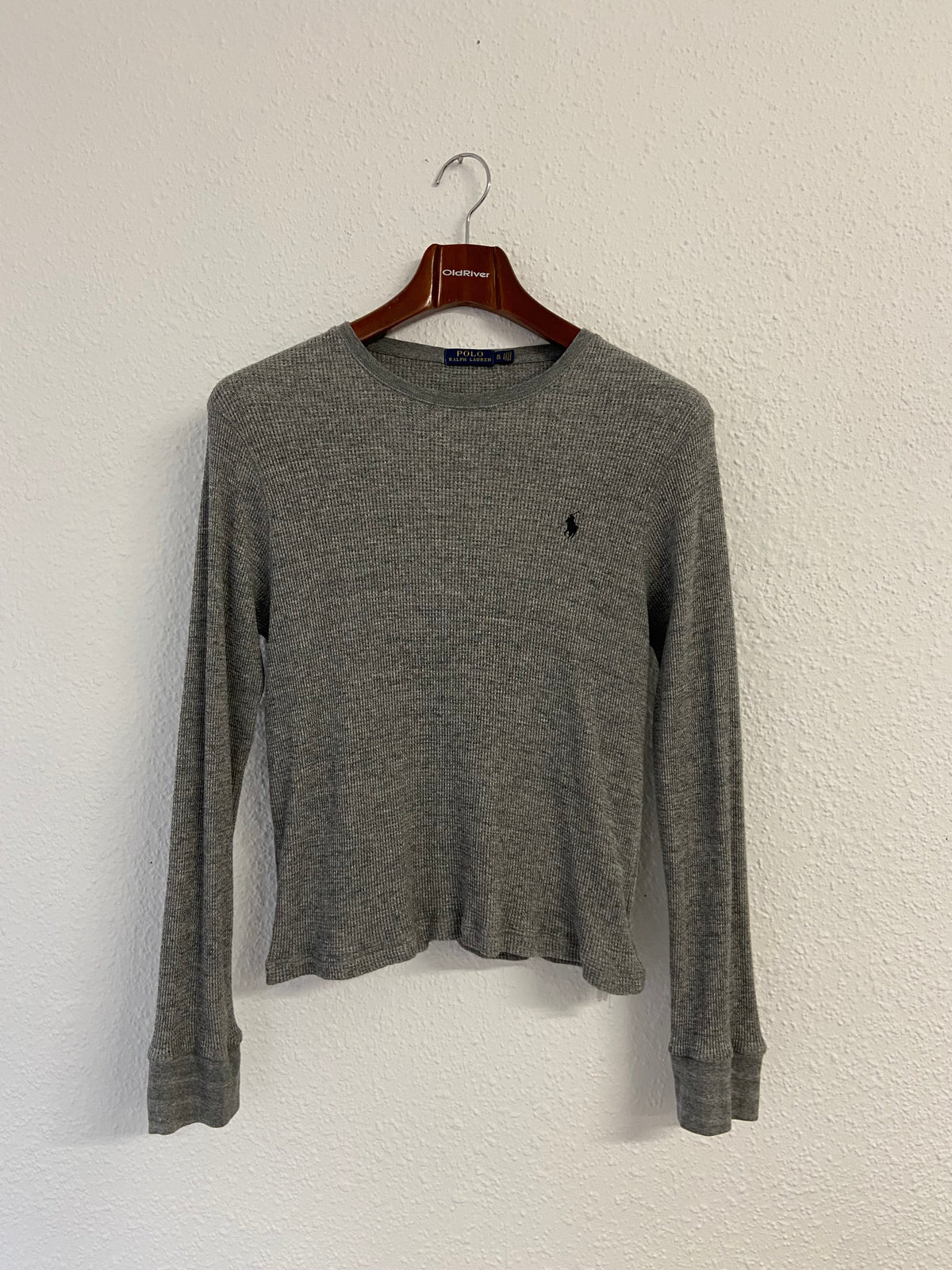 Pull gris nid d'abeille Ralph Lauren taille XL