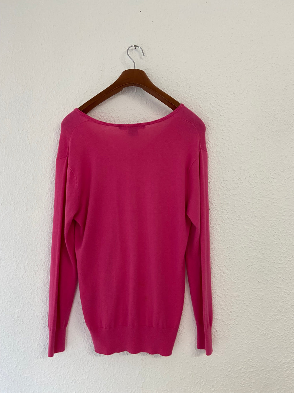 Pull col V rose Ralph Lauren sport taille L
