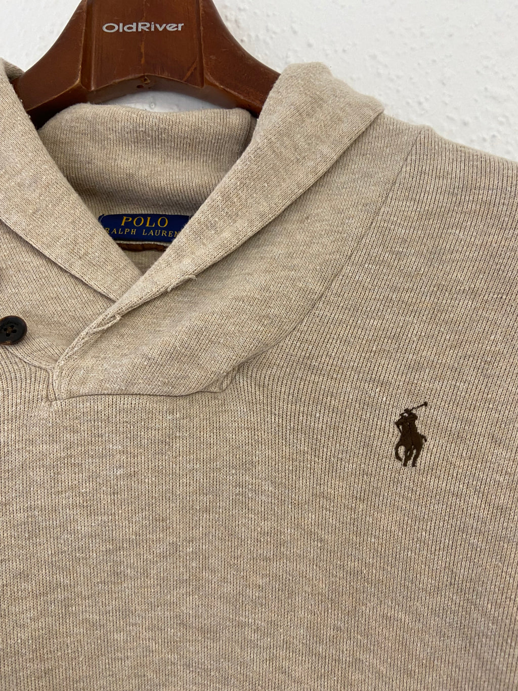 Pull épais beige Ralph Lauren taille L