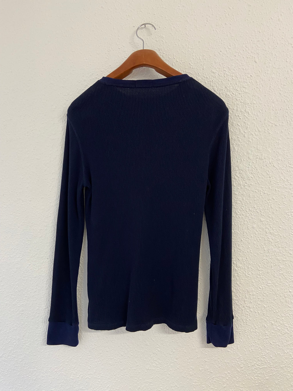 Pull nid d'abeille bleu marine Ralph Lauren taille XL