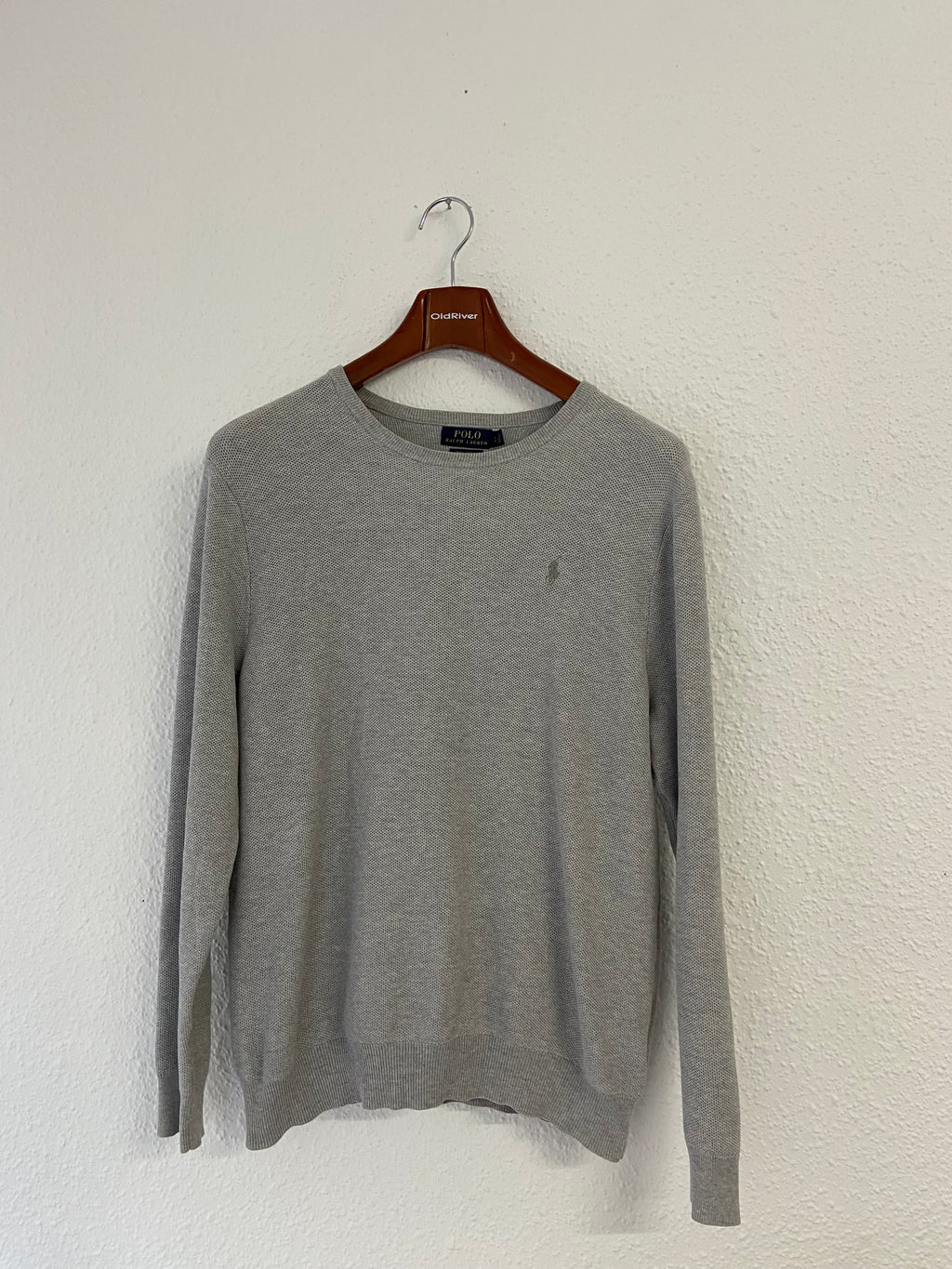 Pull gris Ralph Lauren nid d'abeille taille L