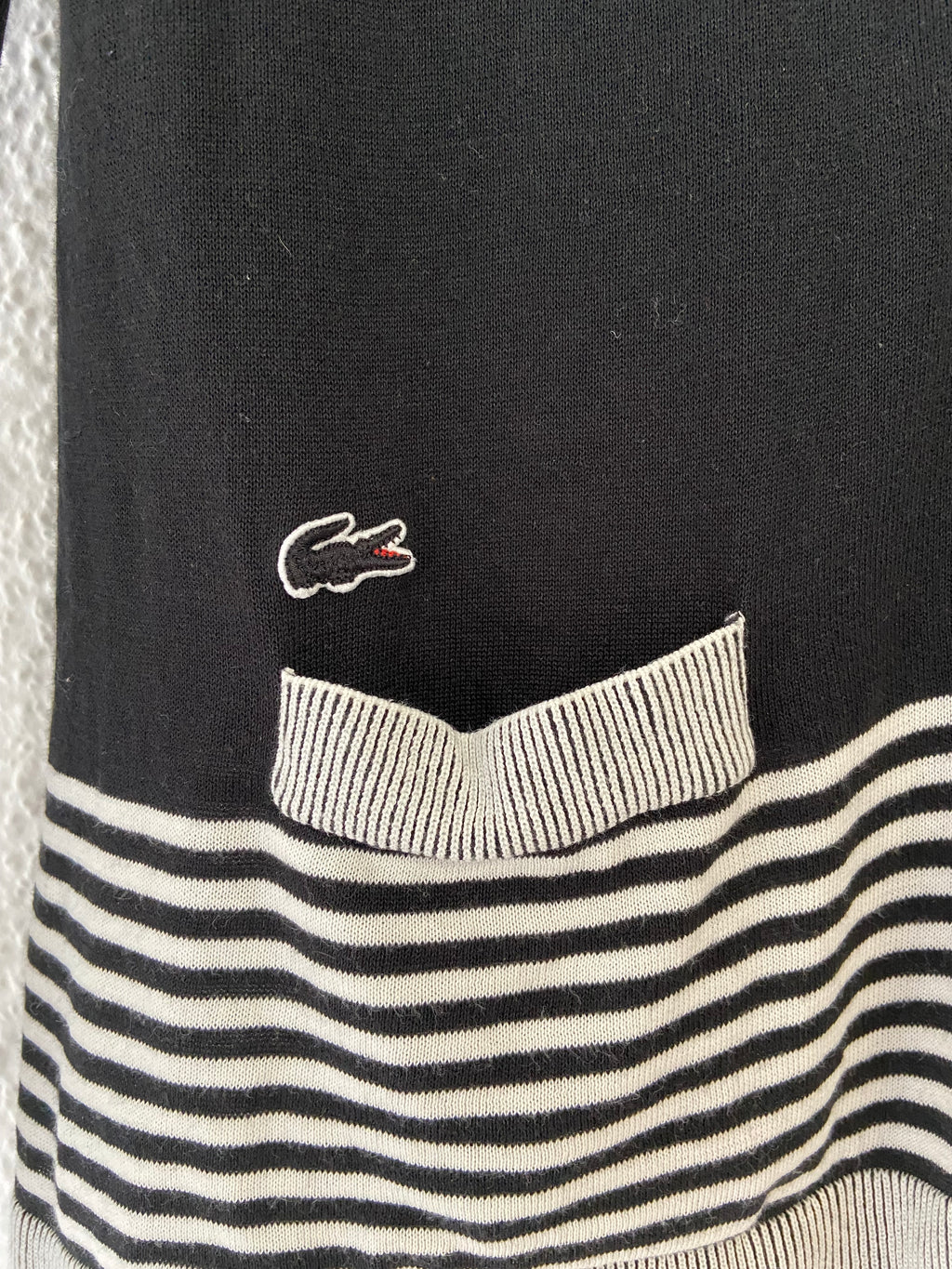 Gilet noir et gris Lacoste taille S
