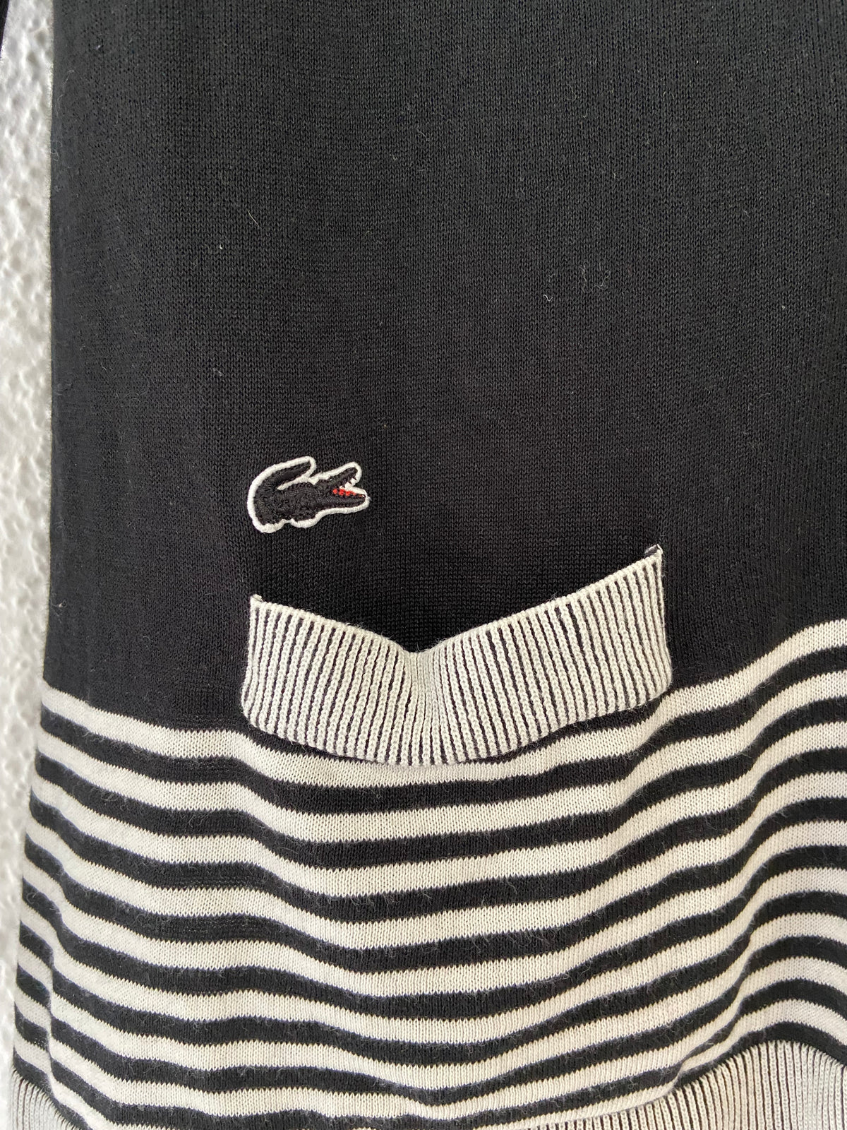Gilet noir et gris Lacoste taille S