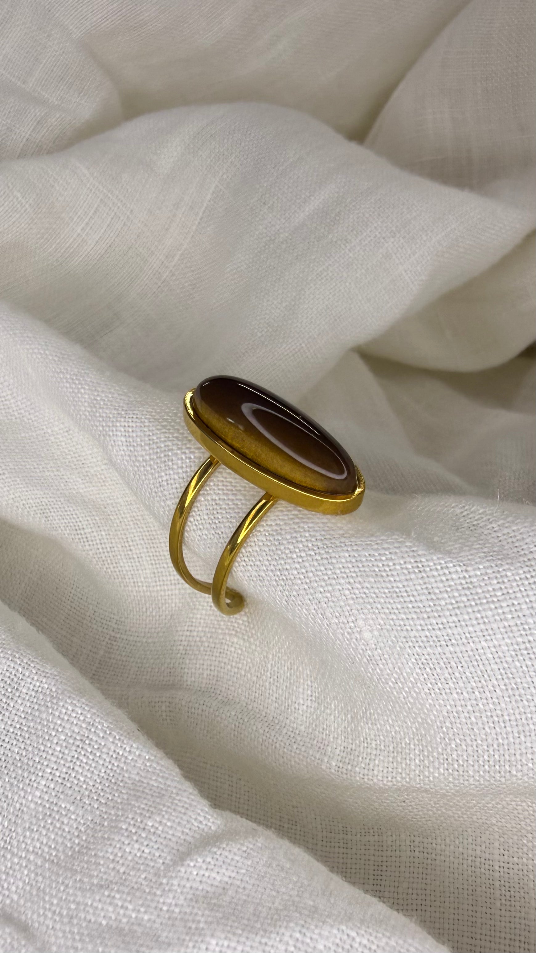 Bague marron